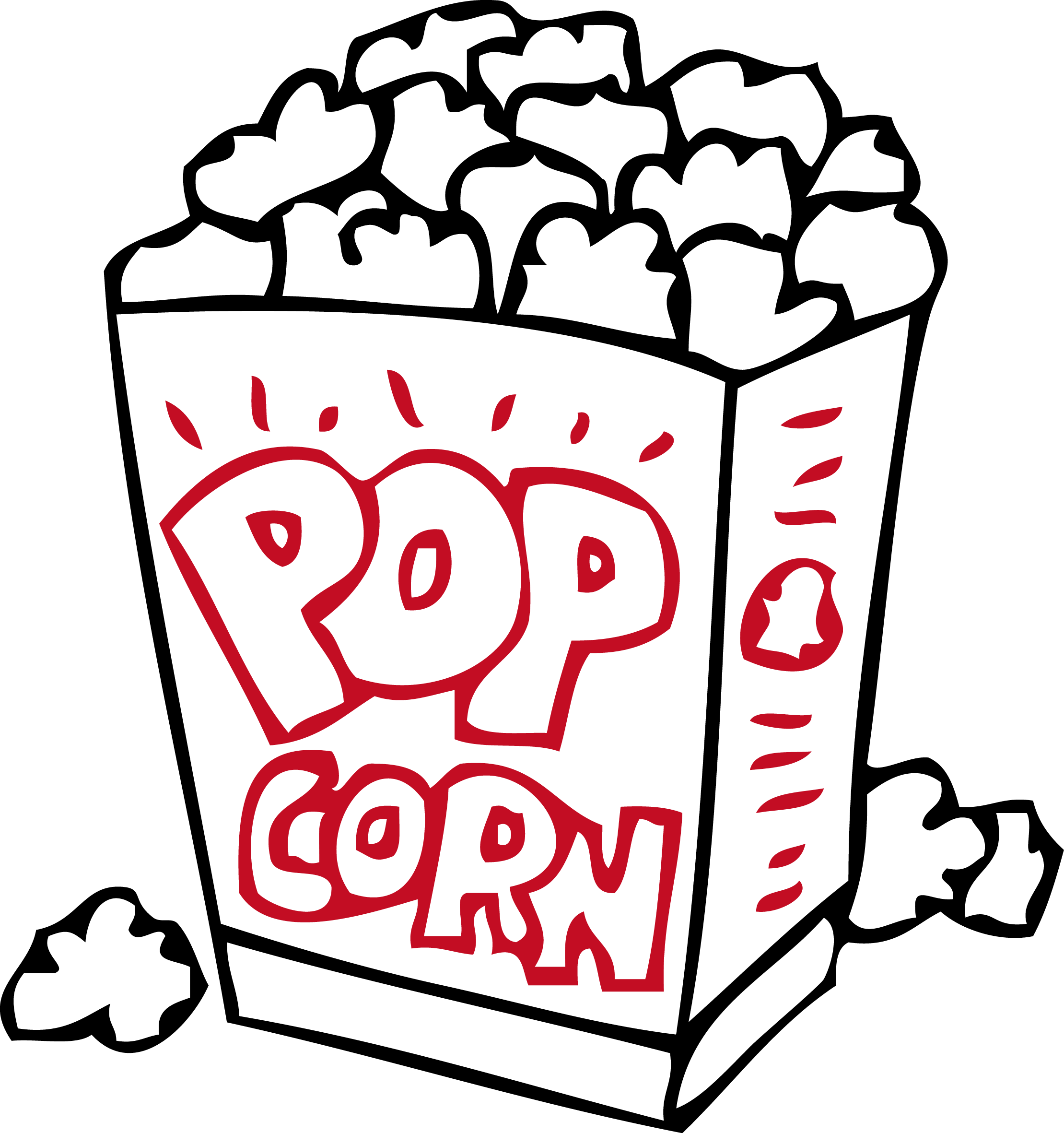 Popcorn Caramel Corn Coloring Book Food Child - Food Coloring Pages (2219x2362)