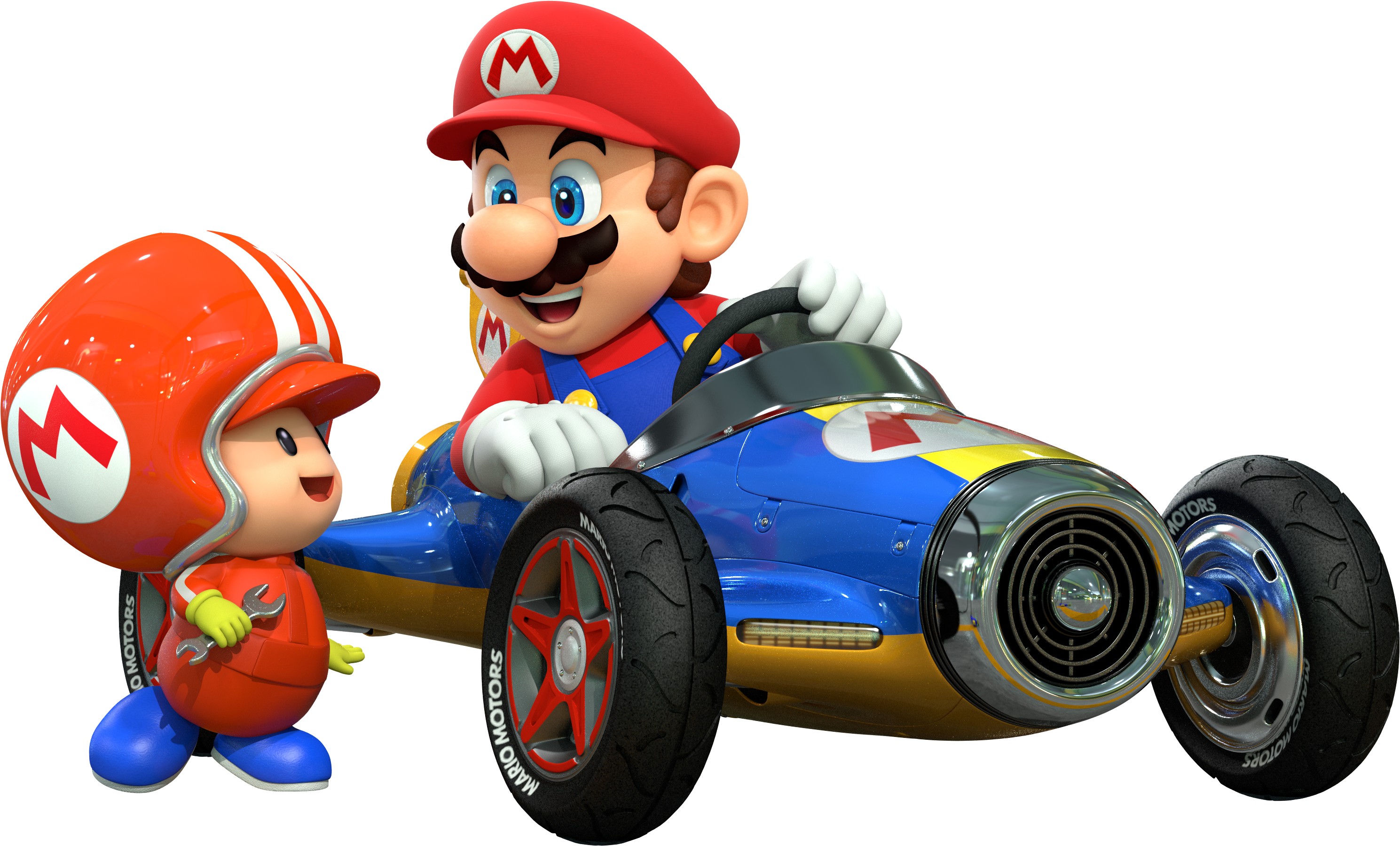 Mario Kart Clip Art Medium Size - Mario And Toad Mario Kart 8 (3048x1836)