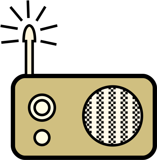 Radio - Radio Cartoon Photo Png (564x572)