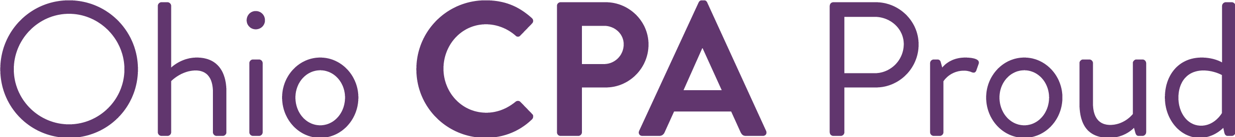 Ohio Cpa Proud Purple - Ohio (2500x278)