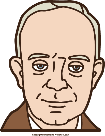 Dwight D Eisenhower Clip Art - Dwight D Eisenhower Cartoon (413x531)