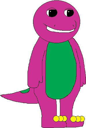Barney The Dinosaur Sprite By Neopets2012 - Barney & Friends (325x469)
