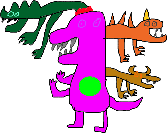 Barney Monster Dinosaur By Khamisabdi - Barney Monster Dinosaur By Khamisabdi (800x600)