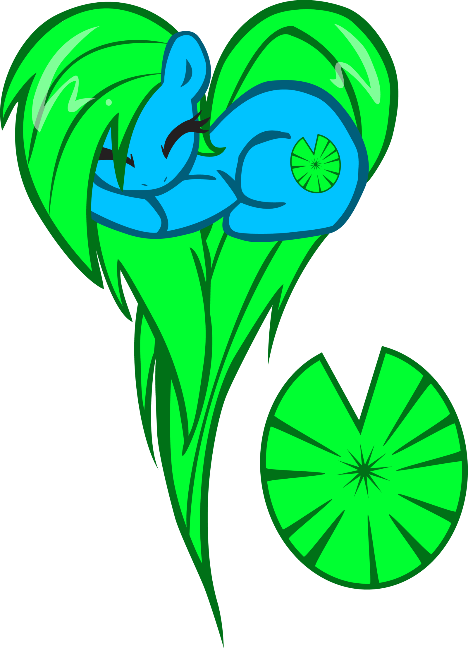 Lily Pad Oc Heart Pony Request By Pyrestriker - Mlp Cutie Marks Music (1600x2215)