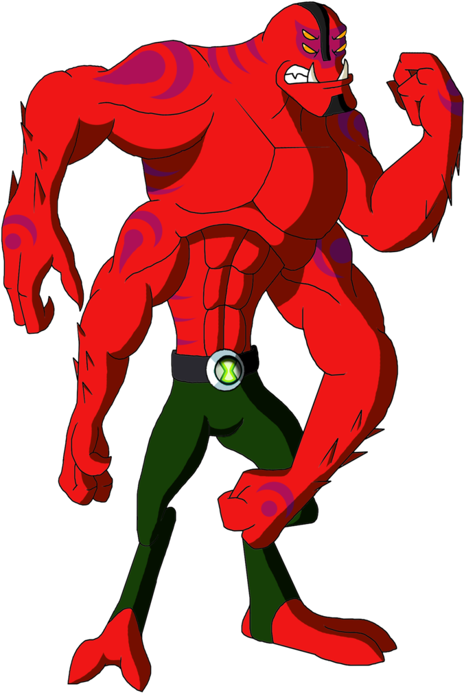 Fourarms By Moheart7 - Ben 10 Four Arms (746x1072)