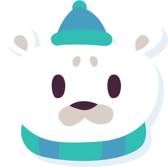 Cute Winter Animal Clip Art Fptfy 7 - Cute Winter Animal Clip Art Fptfy 7 (612x792)