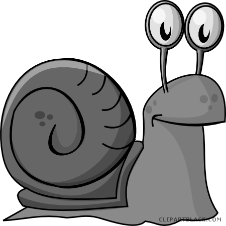 Cartoon Snail Animal Free Black White Clipart Images - Cartoon Snail Animal Free Black White Clipart Images (450x450)
