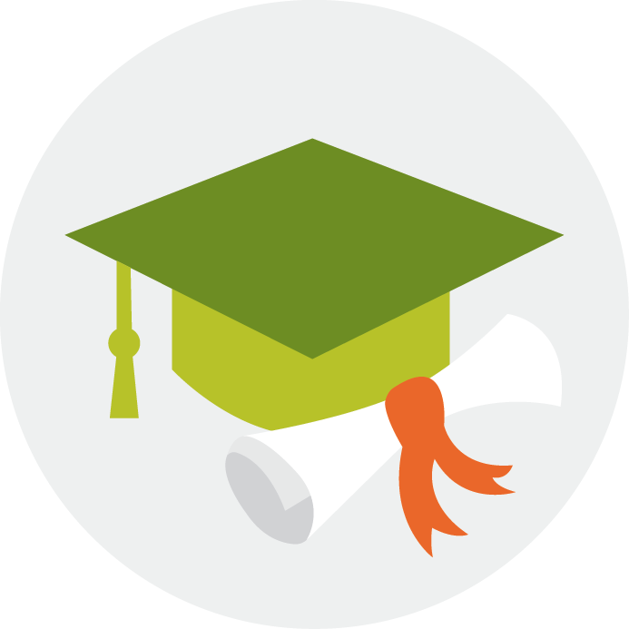 Graduation Hat And Diploma - Enrollment Management (693x693)