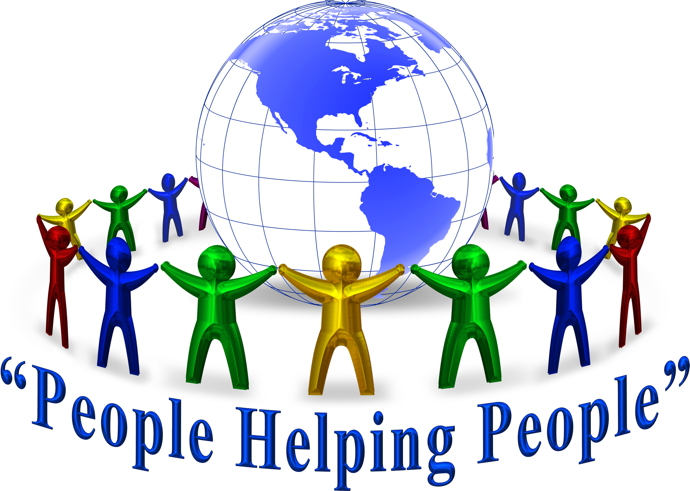 Helping Other People - People Helping People Clipart (2400x1705)
