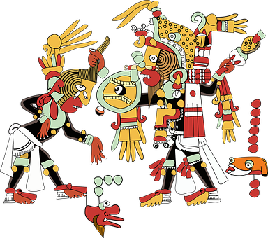 Mayan Aztec Inca Mexican Culture People Ma - Culturas De Mexico Incas (384x340)