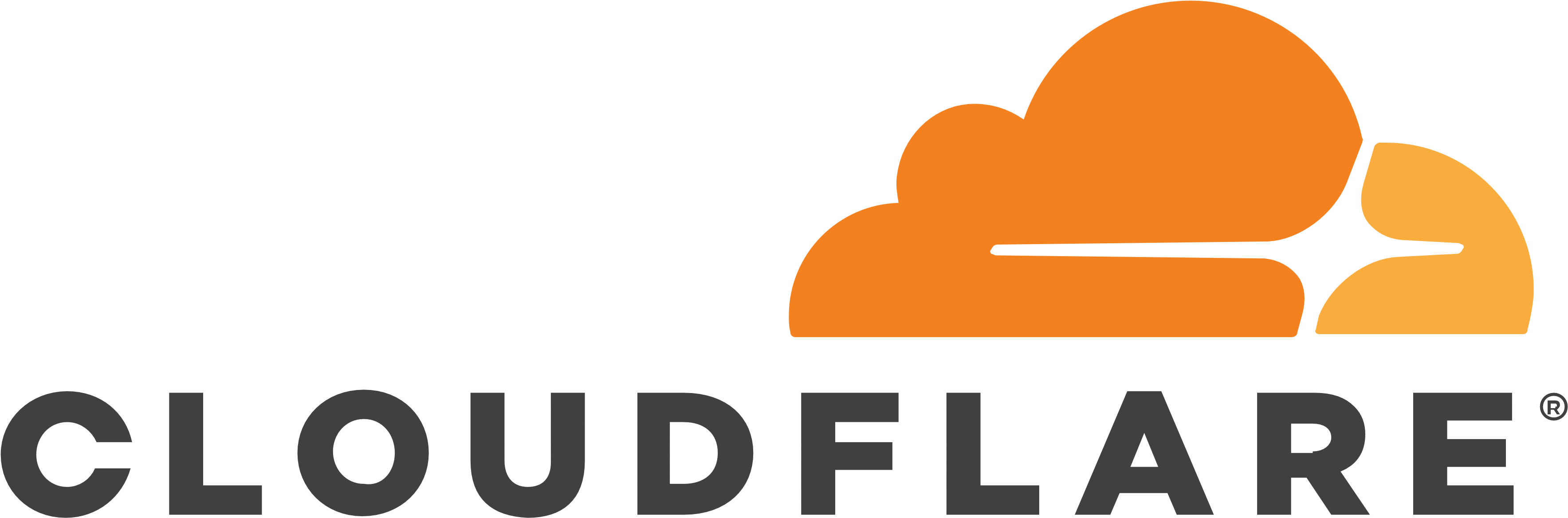 Cloudflare Logo - Cloudflare Logo Svg (3649x1520)