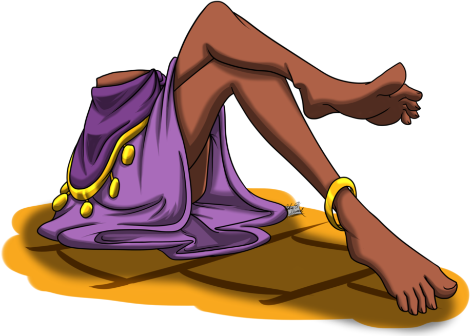 Legs Of A Gypsy By Azure-arts - Sitting (1013x788)