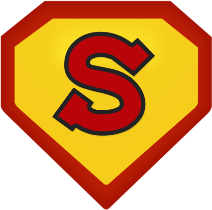 Super Kid Logo - Clip Art Super Hero (487x500)