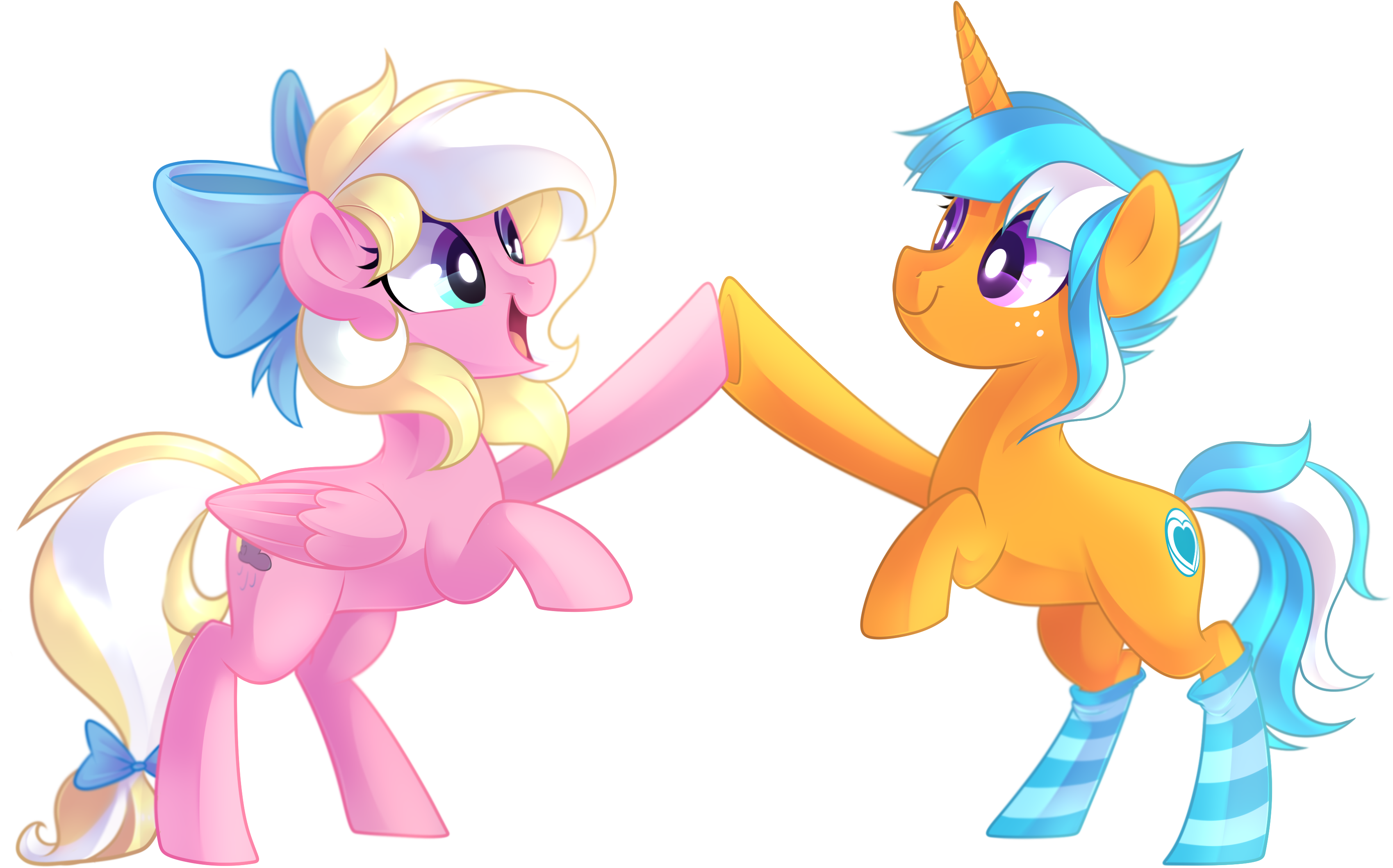 Left2fail, Bow, Clothes, Hair Bow, Hoofbump, Oc, Oc - Cartoon (3700x2256)