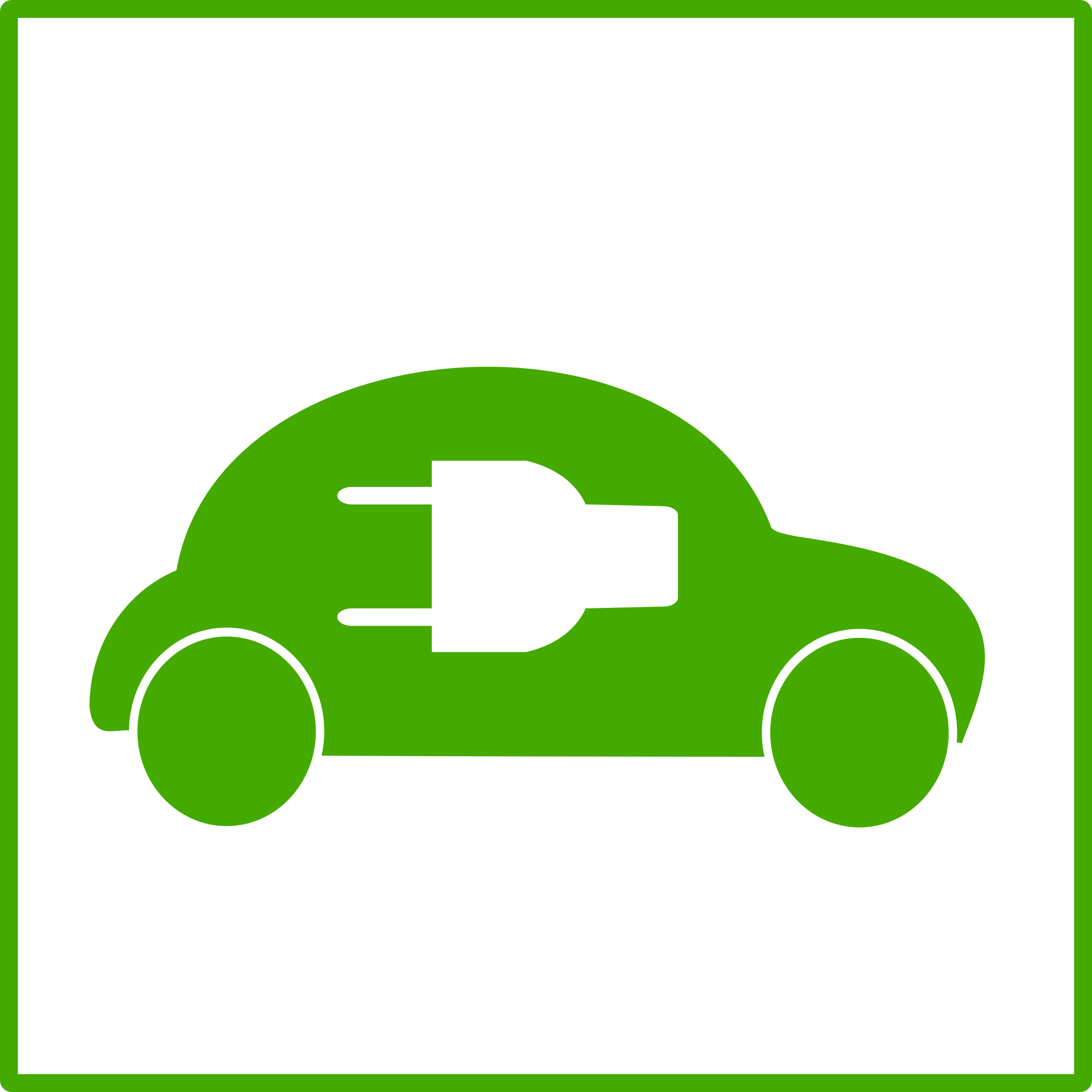 Vehicle Clipart Green Car - Electric Car Clip Art (2400x2400)