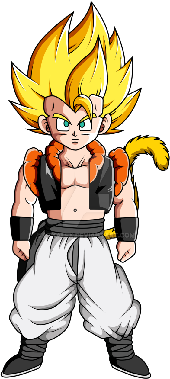 036-kid Super Gogeta By Ltxalex - Kid Son Gogeta Ssj2 By Ltxalex (600x1287)