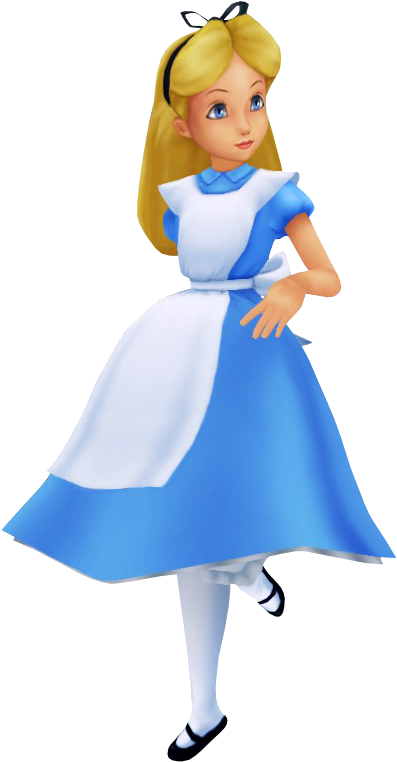 Alice In Wonderland Kingdom Hearts (501x892)