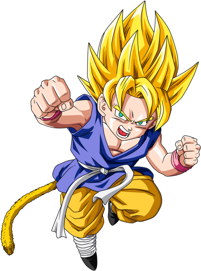 Ssj Kid Goku Update By Boscha196 - Dragon Ball Gt Goku Ssj1 (783x1020)