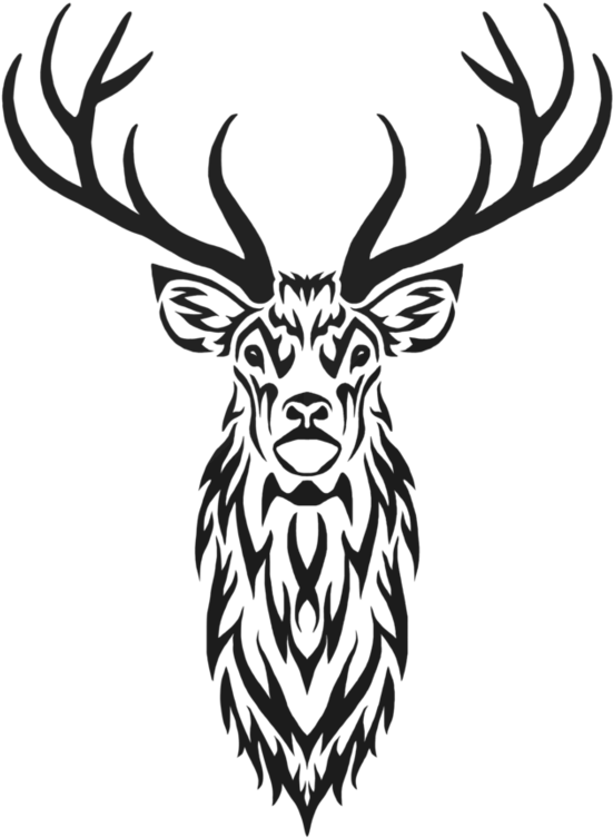 Tribal Stags Png (894x894)