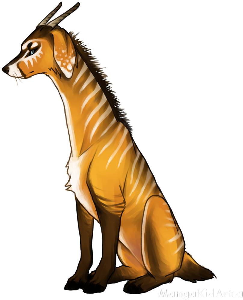 Custom Stag Wolf For Starflower By Mangakidart - Bengal Tiger (1024x1249)