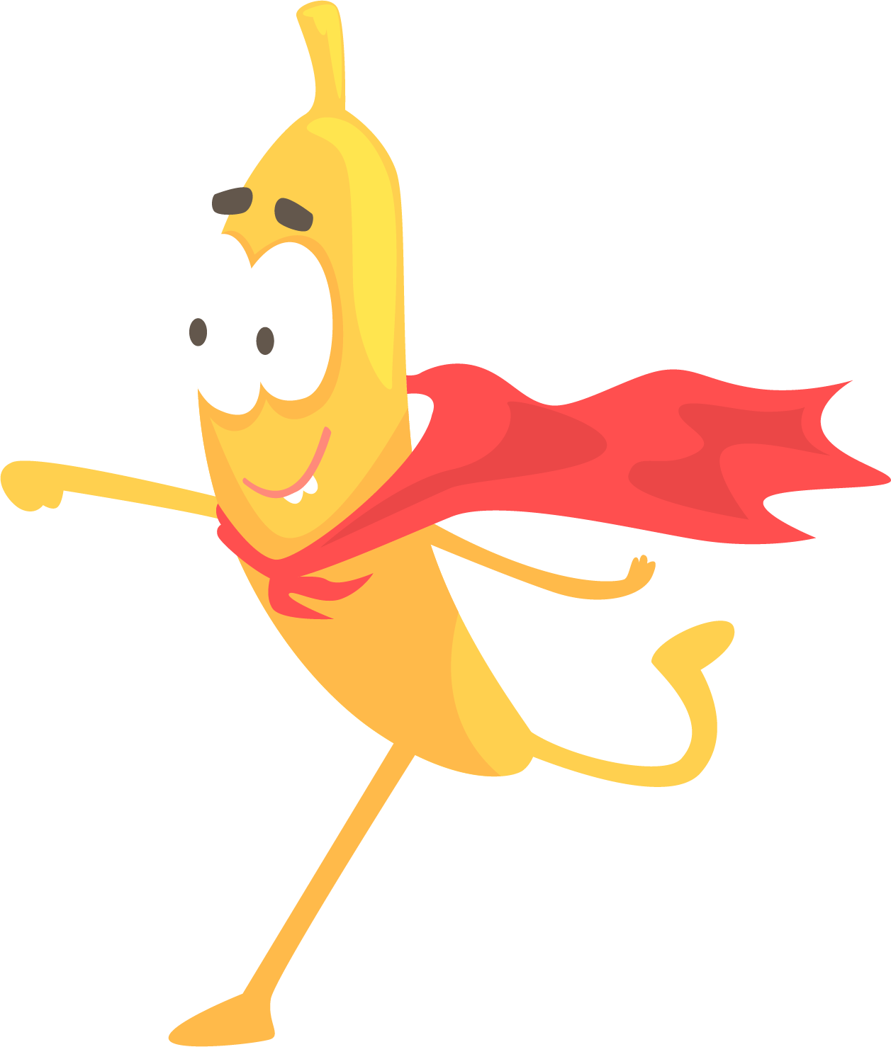 Super Banana - Banana Superhero (1257x1478)