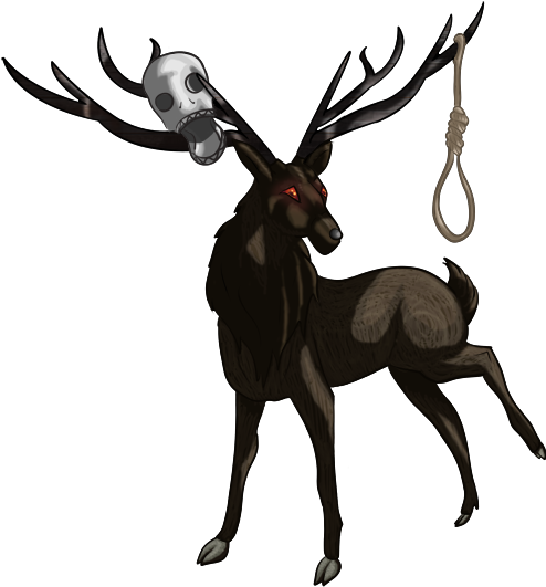 Death Stag By Evillion21 - Elk (500x540)