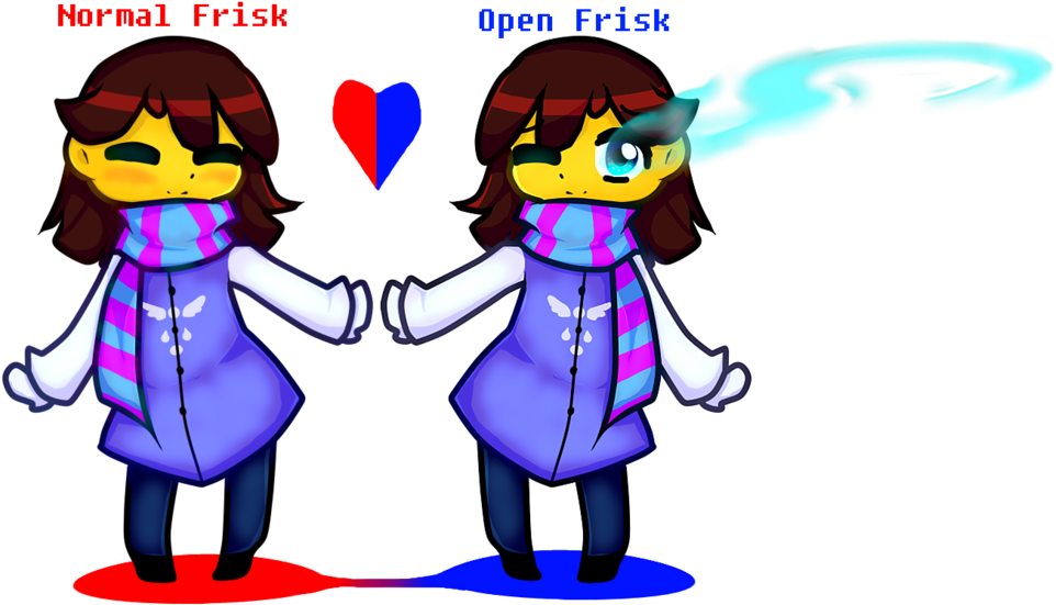 Au Frisk'opentale' Read Description By Curera291 - Frisk With Eyes Open (1024x653)