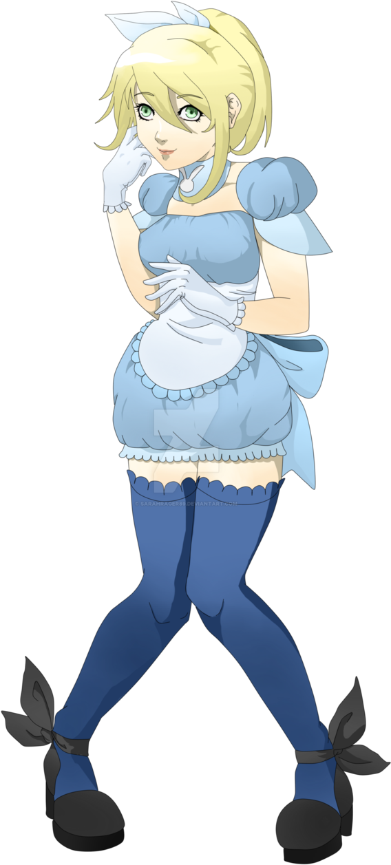 Anime Girl Inspired By Alice In Wonderland By Sarahrager89 - Anime (623x1281)