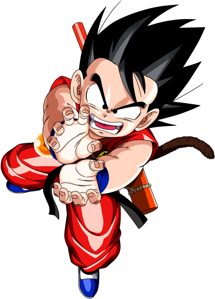 Kid Goku Super Kamehameha By Bardock10 - Dragon Ball Kid Goku Kamehameha (764x1045)