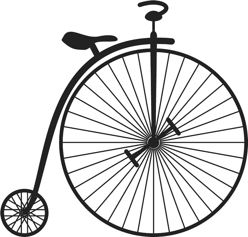 Penny Farthing Bicycle Stamp - 24 White Face Dry Erase Prize Wheel (800x800)