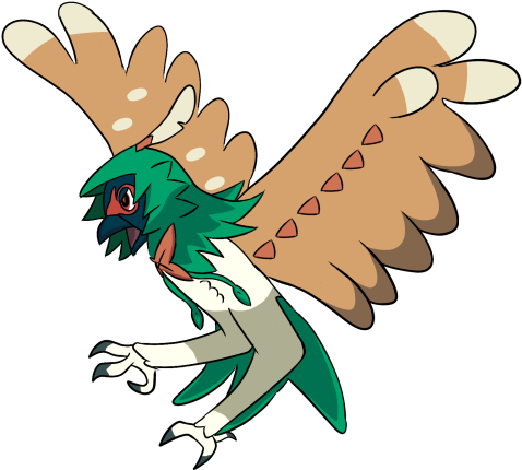 Rowlet Pokemon Aloha Region Starters Last Evolution - Pokemon Rowlet Evolution Final (500x438)
