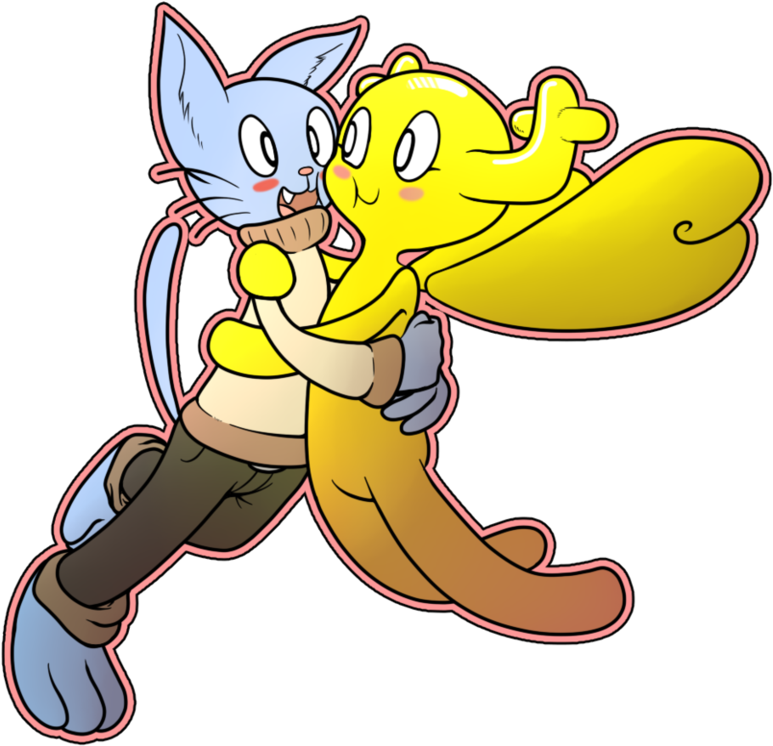 Gumball And Penny By Thepiplup - Gumball And Penny Fan Art (870x918)