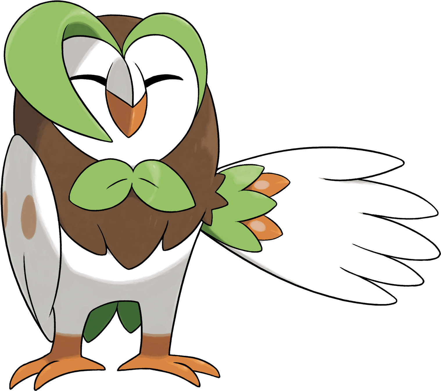 The Blade Quill Pokemon - Pokemon Sun And Moon Rowlet Evolutions (1811x1596)