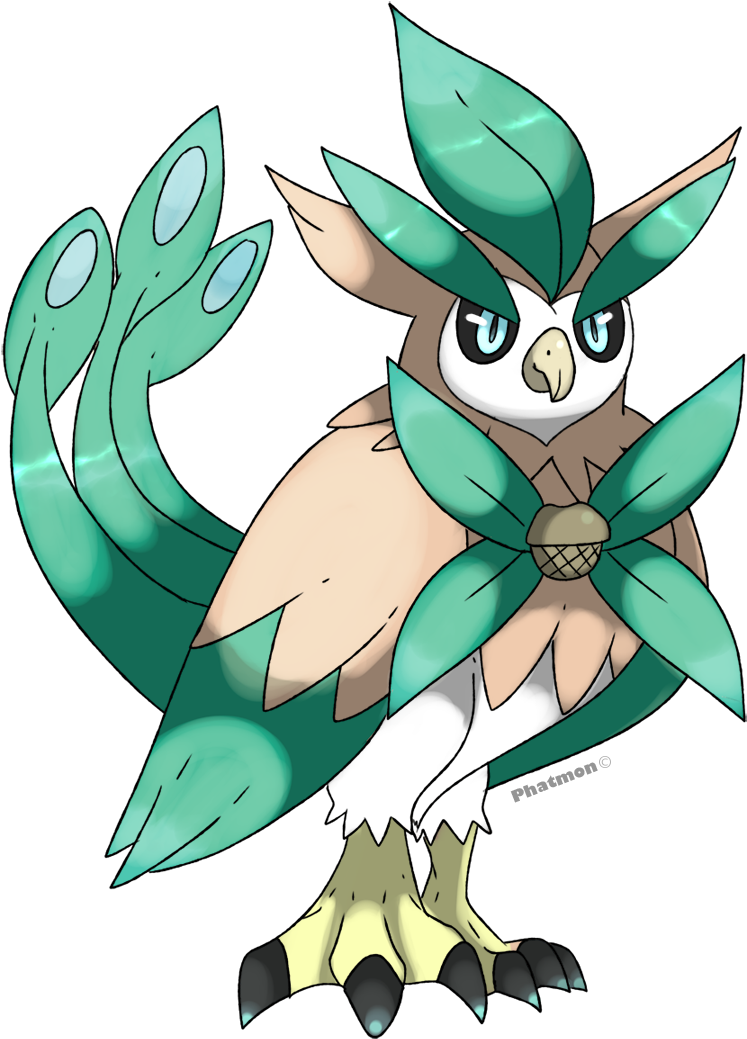 Rowlet's Fake Evoultion - Fake Decidueye (900x1116)