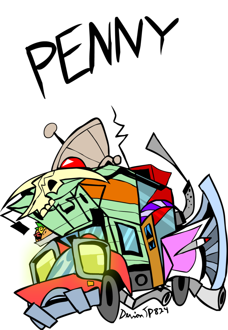 Penny The Time Machine By Devianjp824 - Penny The Time Machine (743x1075)