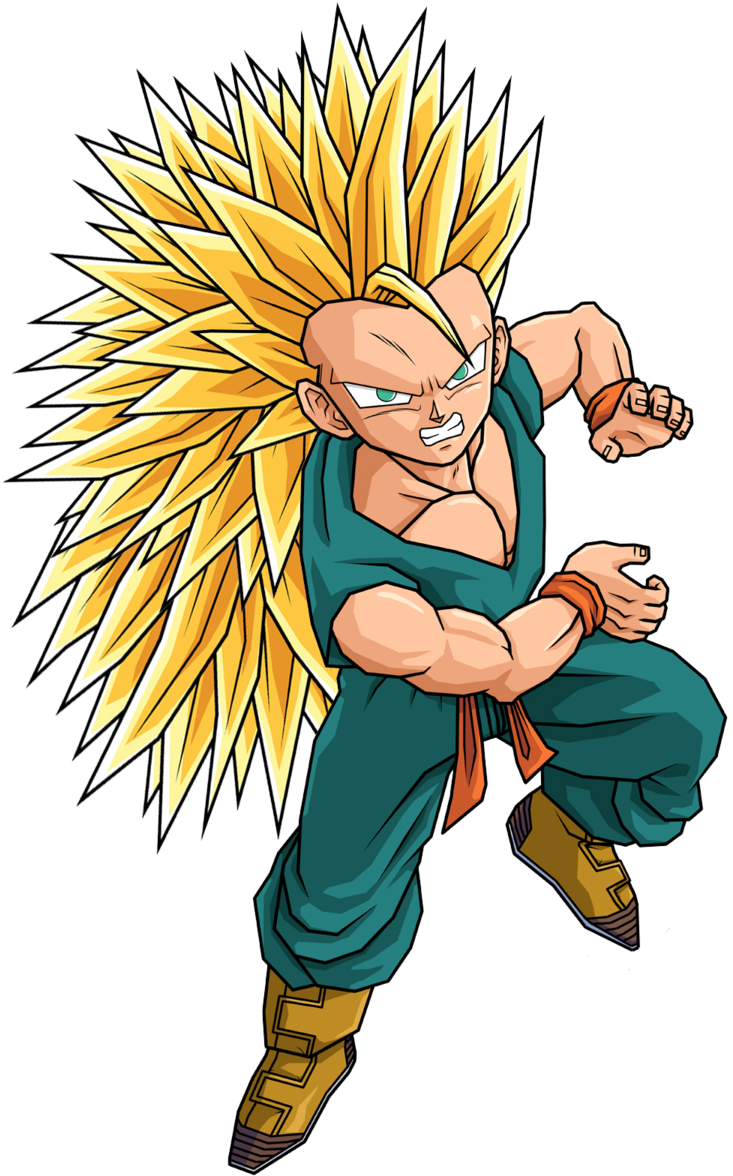 Ssj3 Kid Trunks By Spinoinwonderland Ssj3 Kid Trunks - Dragon Ball Son Gohan Halloween Cosplay Costume Halloween (900x1200)