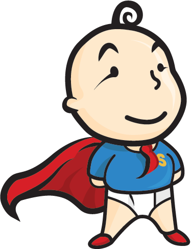 Super Toddler Kids Sticker - Vinilos Azules Para Cabezal (374x487)
