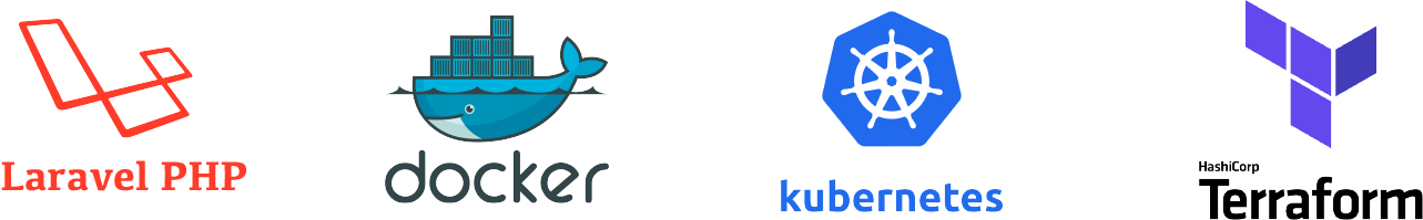 Laravel, Php, Golang, React, Docker, Kubernetes - Docker (1283x199)