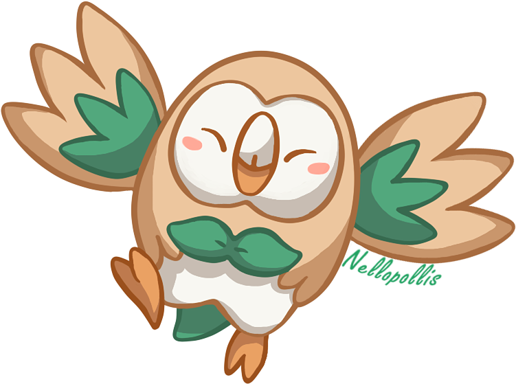 Rowlet Fanart Pokemon - Rowlet Fan Art Pokemon (800x651)