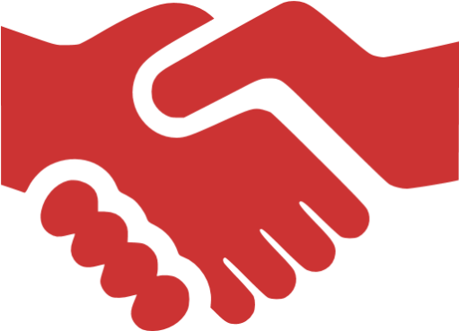 Shake Hands Icon Red (512x512)