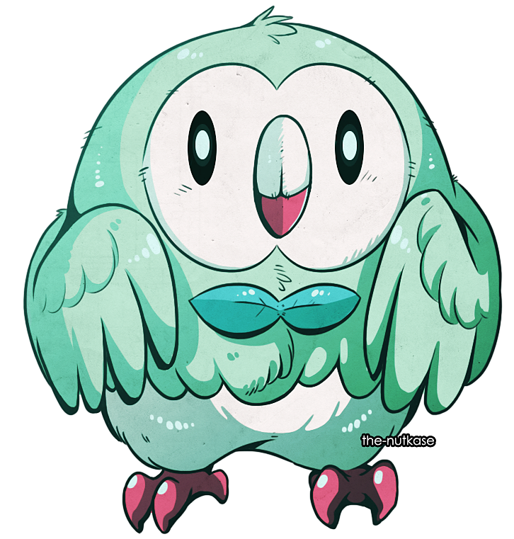 Shiny Rowlet By The Nutkase Dantj6i Feedyeti - Pokemon Shiny Rowlet Fanart (861x834)