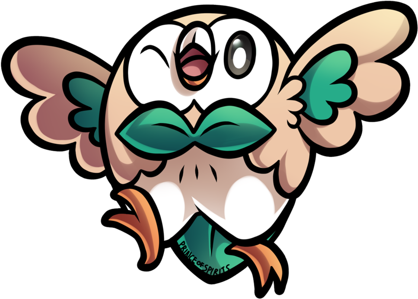 Rowlet Pokemon Shuffle Images - Rowlet Png (900x674)