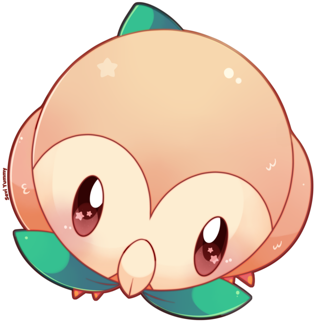 Rowlet By Seviyummy - Chimchar (800x800)
