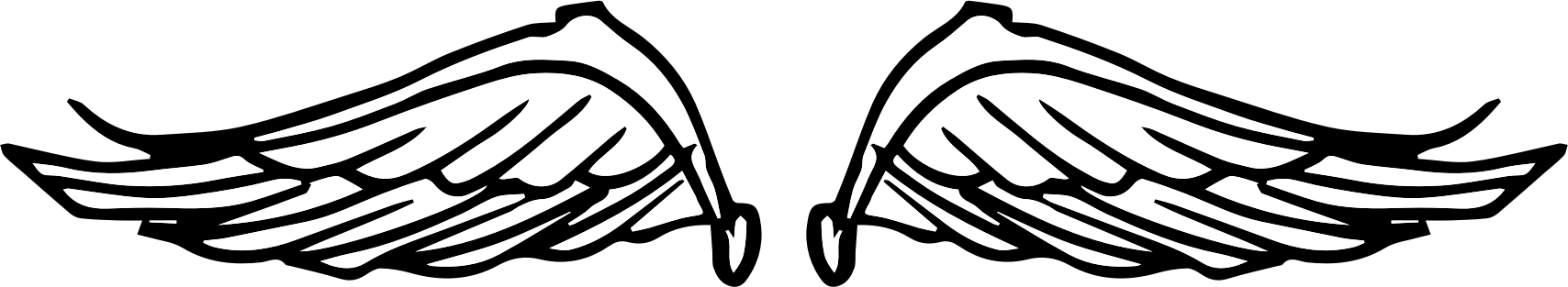 Wings Doodle - Doodle Wing Png (1708x313)