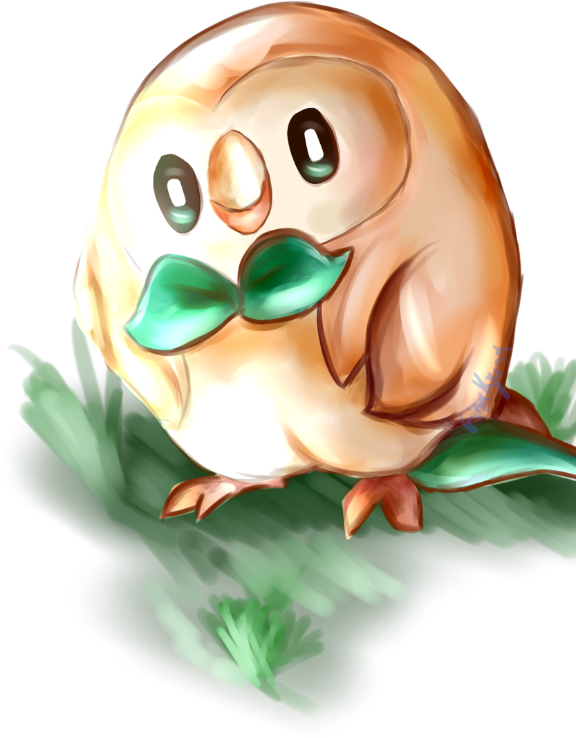 Pokemon Sun/moon [rowlet] By Ginakyona - Pokémon Sun And Moon (1024x1448)