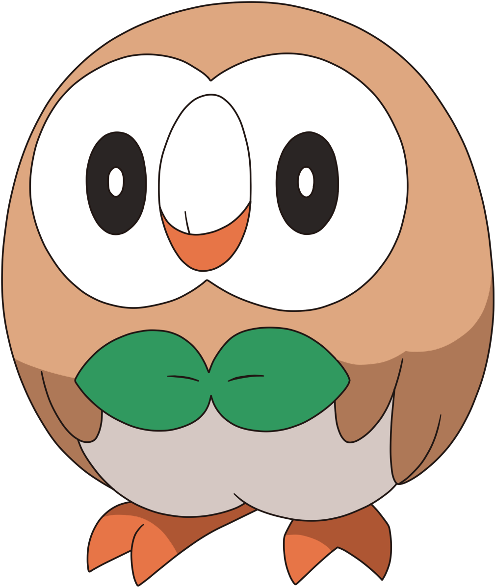 Rowlet Anime Artwork By Tzblacktd Rowlet Anime Artwork - Rowlet Anime (1072x1229)