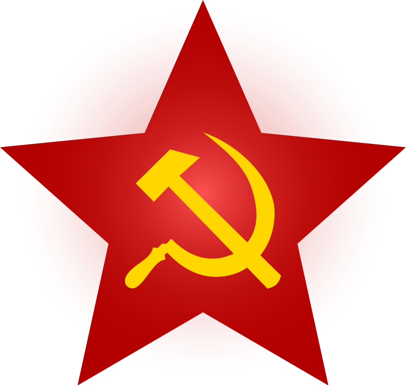 Hammer And Sickle Red Star With Glow - Hammer And Sickle Star (809x768)