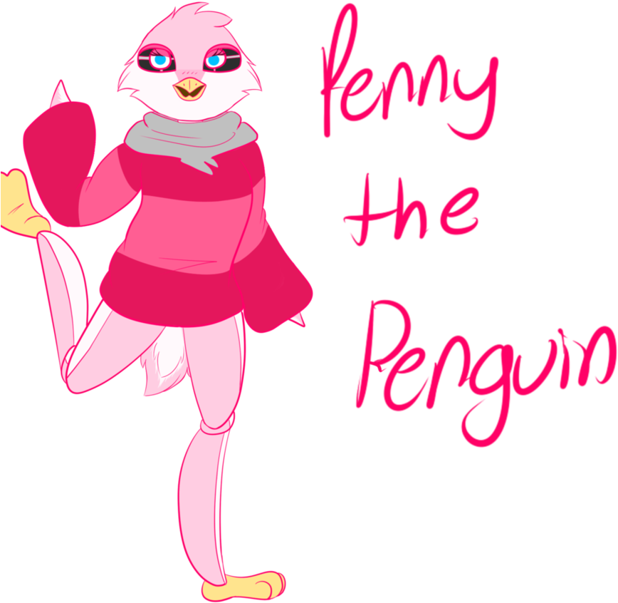 Penny The Penguin By Lunarpeltofmoonclan - Penny The Penguin By Lunarpeltofmoonclan (893x894)