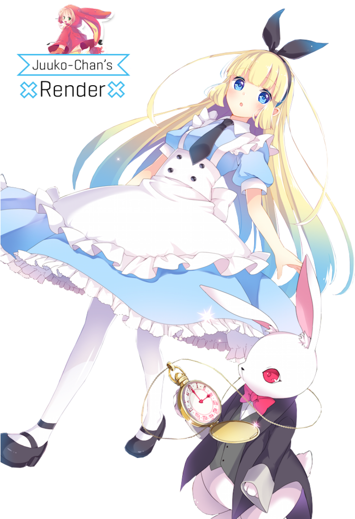 [ Render 12 ] Alice In Wonderland By Juuko-chan - Alice In Wonderland Anime (752x1062)