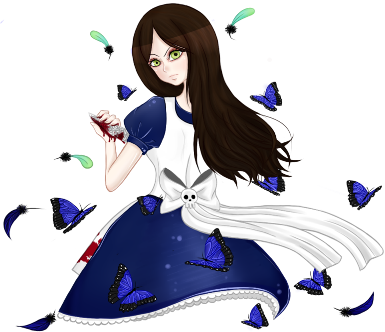 Madness Returns American Mcgee's Alice Red Queen Caterpillar - Madness Returns American Mcgee's Alice Red Queen Caterpillar (800x720)